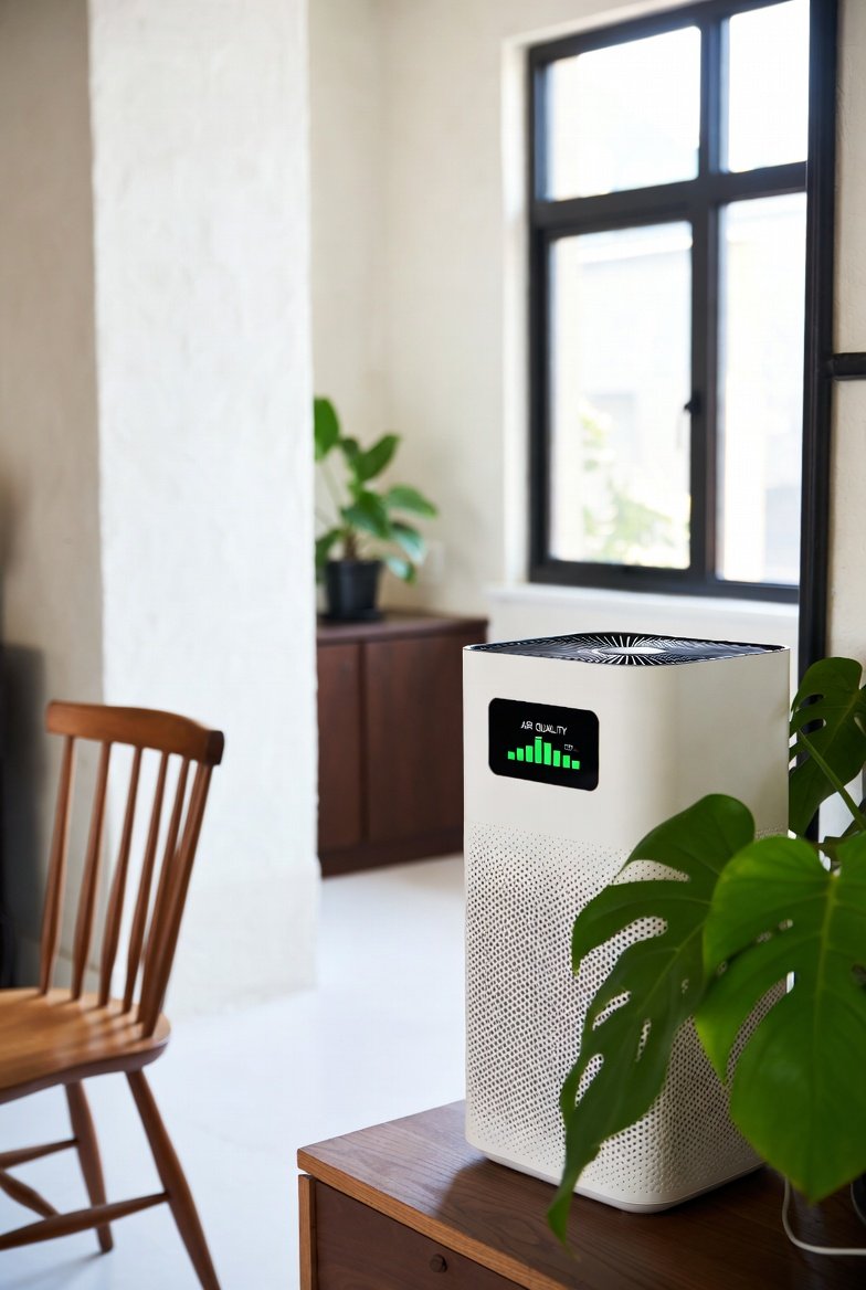 Professional indoor air sampling setup (neutral)