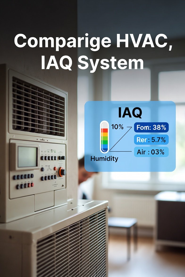 Comparison visual: HVAC role vs IAQ source role