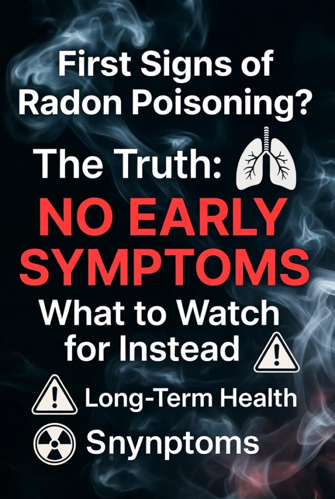 signs of radon poisning